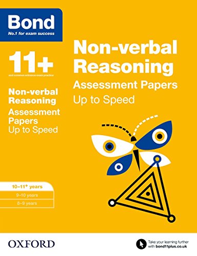 Stock image for Bond 11+: Non-verbal Reasoning Up to Speed Papers: 10-11+ years for sale by WorldofBooks