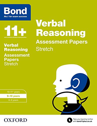 Stock image for Bond 11+: Verbal Reasoning: Stretch Papers for sale by MusicMagpie