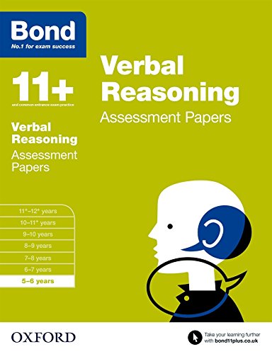 Imagen de archivo de Bond 11+: Verbal Reasoning Assessment Papers: 5-6 years a la venta por Greener Books