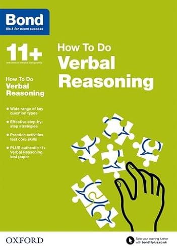 Imagen de archivo de Bond 11+: Verbal Reasoning How to Do a la venta por AwesomeBooks