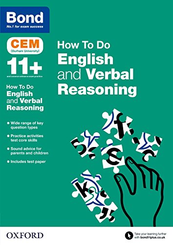Beispielbild fr Bond 11+: CEM How To Do: English and Verbal Reasoning zum Verkauf von AwesomeBooks