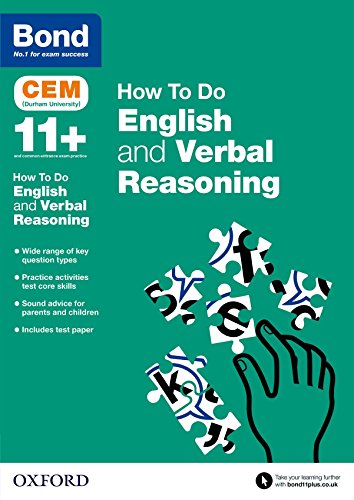 Stock image for Bond 11+: Cem How to Do: English and Verbal Reasoning for sale by Book Deals