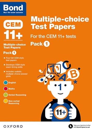 Imagen de archivo de Bond 11+. Pack 1 Multiple-Choice Test Papers for the CEM 11+ Tests a la venta por Blackwell's