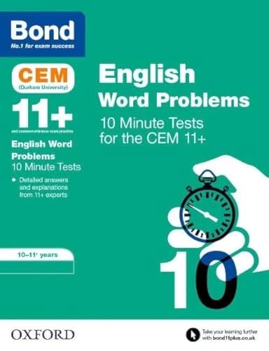 Beispielbild fr CEM English Word Problems 10 Minute Tests: Ready for the 2024 exam: 10-11 Years (Bond 11+) zum Verkauf von WorldofBooks