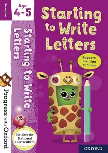 Imagen de archivo de Progress with Oxford: Starting to Write Letters Age 4-5 a la venta por Books Puddle