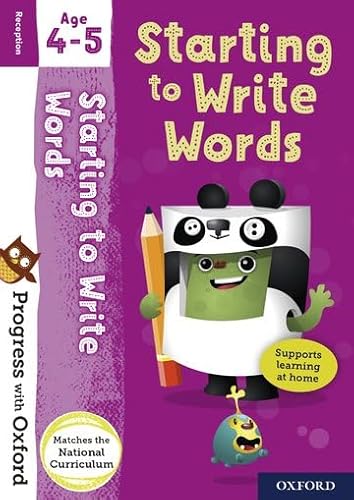 Stock image for Progress with Oxford: Starting to Write Words Age 4-5 for sale by WorldofBooks