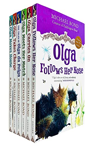 Stock image for Olga Da Polga Series 6 Books Collection Set by Michael Bond (Tales of Olga Da Polga, Meets Her Match, Takes Charge, Moves House, Follows Her Nose Carries On) for sale by Front Cover Books