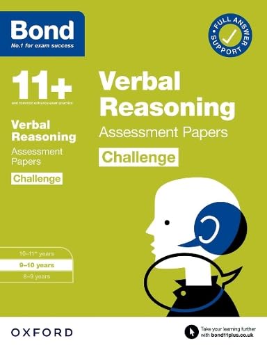 Stock image for Bond 11+: Bond 11+ Verbal Reasoning Challenge Assessment Papers 9-10 Years for sale by Blackwell's