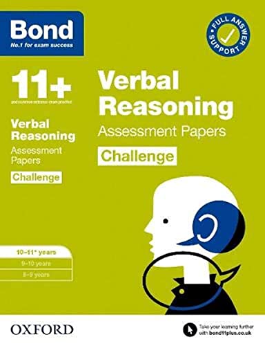 Stock image for Bond 11+: Bond 11+ Verbal Reasoning Challenge Assessment Papers 10-11 years (Bond Challenge) for sale by AwesomeBooks