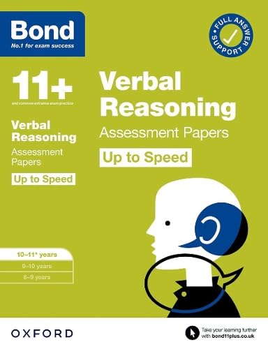 Stock image for Bond 11+: Bond 11+ Verbal Reasoning Up to Speed Assessment Papers With Answer Support 10-11 Years: Ready for the 2024 Exam for sale by Blackwell's