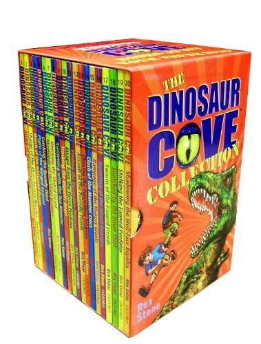 Stock image for Dinosaur Cove Collection - 20 books box set RRP ?99.80 (Haunting of the Ghost Runners, Attack of the Lizard King, Charge of the Three-horned Monster, Armoured Beasts, Winged Serpent, Giant Reptiles, Rampage of the Hungry Giants) (Dinosaur Cove) for sale by Reuseabook