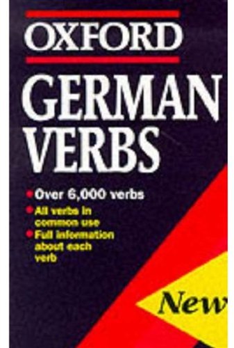 Stock image for German Verbs (Oxford Quick Reference) for sale by SecondSale