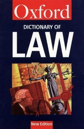 9780192800664: A Dictionary of Law