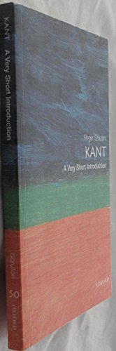 Imagen de archivo de Kant: A Very Short Introduction a la venta por Books From California