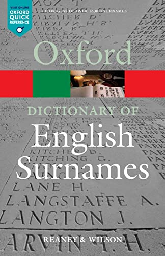 Stock image for A Dictionary of English Surnames 3/e (Oxford Quick Reference) for sale by WorldofBooks