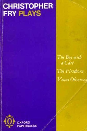 9780192810847: Boy with a Cart, The Firstborn, Venus Observed (Oxford Paperbacks)