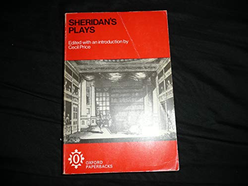 Imagen de archivo de Sheridan's Plays a la venta por Oopalba Books
