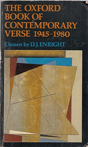 Imagen de archivo de The Oxford Book of Contemporary Verse, 1945-80 a la venta por WorldofBooks