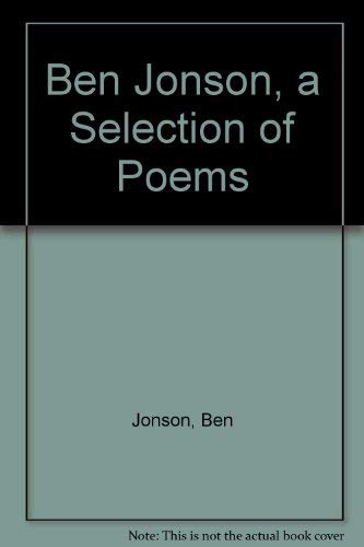 Stock image for Ben Jonson (Oxford Poetry Library) for sale by Wonder Book