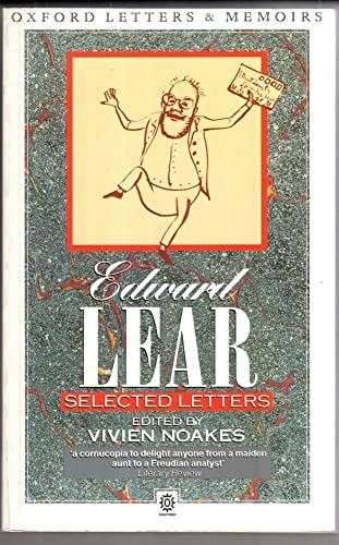 9780192826978: Edward Lear: Selected Letters