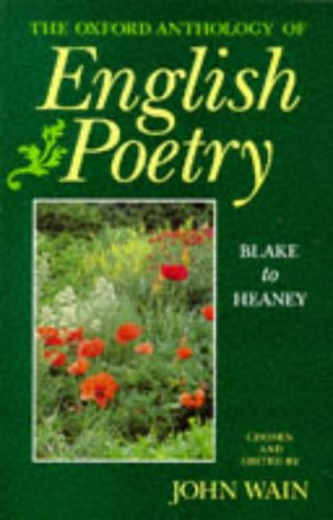 Stock image for The Oxford Anthology of English Poetry: Volume II: Blake to Heaney for sale by Wonder Book