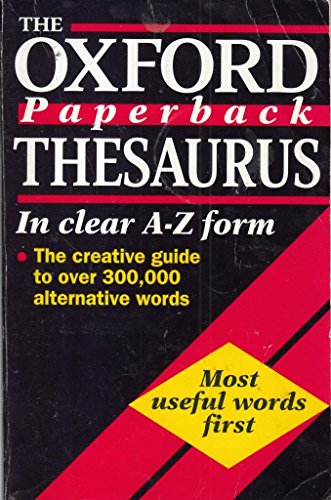 Beispielbild fr Oxford Paperback Thesaurus zum Verkauf von Housing Works Online Bookstore
