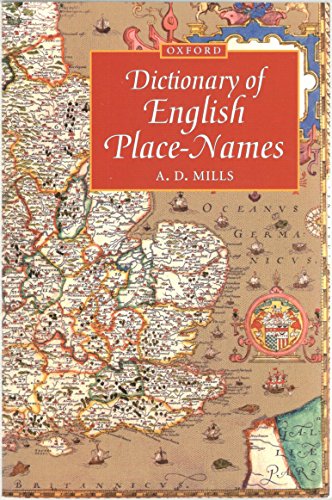 Imagen de archivo de A Dictionary of English Place-names (Oxford Paperback Reference) a la venta por AwesomeBooks