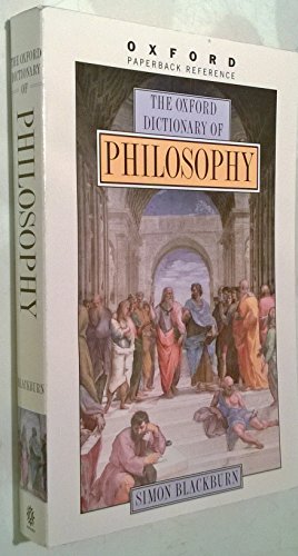 9780192831347: The Oxford Dictionary of Philosophy (Oxford Paperback Reference)