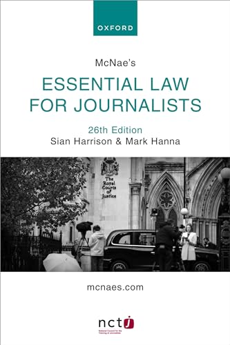 Stock image for MCNAES ESSENTIAL LAW FOR JOURNALISTS 26E for sale by Speedyhen