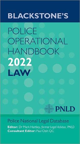 Imagen de archivo de Blackstones Police Operational Handbook 2022 a la venta por HPB-Diamond