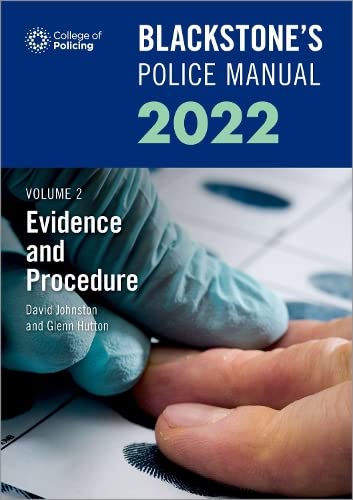 Beispielbild fr Blackstone's Police Manual 2022. Volume 2 Evidence and Procedure zum Verkauf von Blackwell's