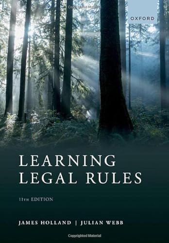 Stock image for Learning Legal Rules : A Students' Guide to Legal Method and Reasoning for sale by Better World Books