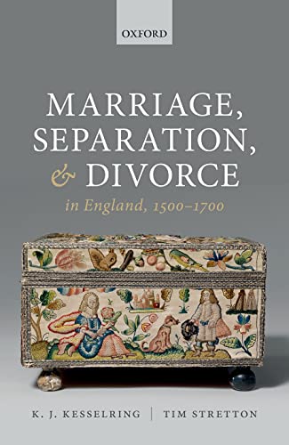 Imagen de archivo de Marriage, Separation, and Divorce in England, 1500-1700 a la venta por Books Unplugged