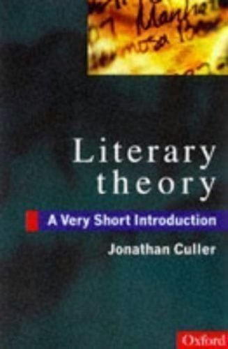 Imagen de archivo de Literary Theory: a Very Short Introduction a la venta por Better World Books