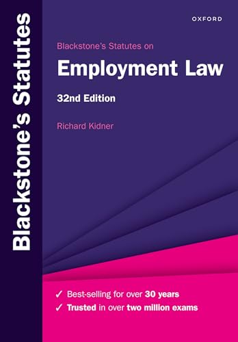 Beispielbild fr Blackstone's Statutes on Employment Law zum Verkauf von Blackwell's