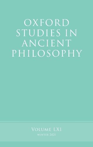 Beispielbild fr Oxford Studies in Ancient Philosophy, Volume 61 zum Verkauf von Blackwell's