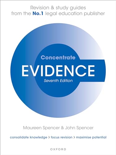 Imagen de archivo de Evidence Concentrate: Law Revision and Study Guide a la venta por Book Deals