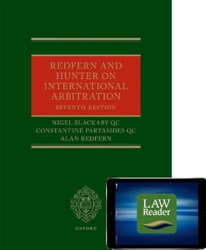 Imagen de archivo de Redfern and Hunter on International Arbitration (Hardback + LawReader pack) a la venta por GF Books, Inc.