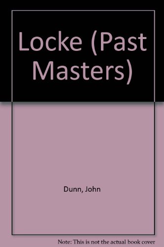 9780192875617: Locke (Past Masters Series)