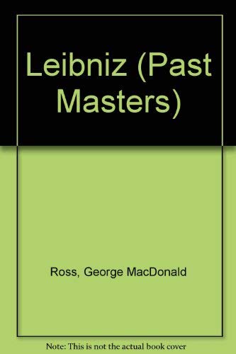 Stock image for Leibniz (Past masters) for sale by HPB-Emerald