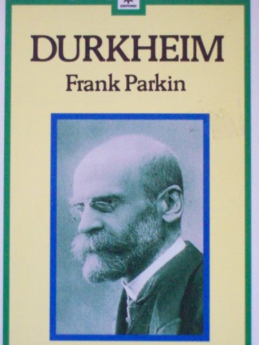 Beispielbild fr Durkheim (Past Masters S.) zum Verkauf von WorldofBooks