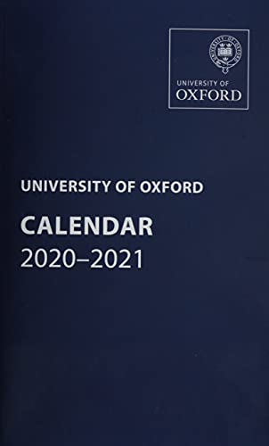 9780192894304: University of Oxford Calendar 2020-2021 (Oxford University Calendar Series)