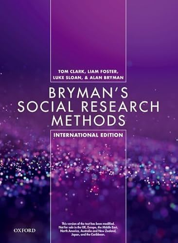 Stock image for BRYMAN'S SOCIAL RESEARCH METHODS, 6TH EDITION for sale by Universal Store