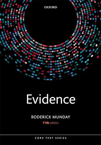 Beispielbild fr Evidence (Core Texts Series) zum Verkauf von Monster Bookshop