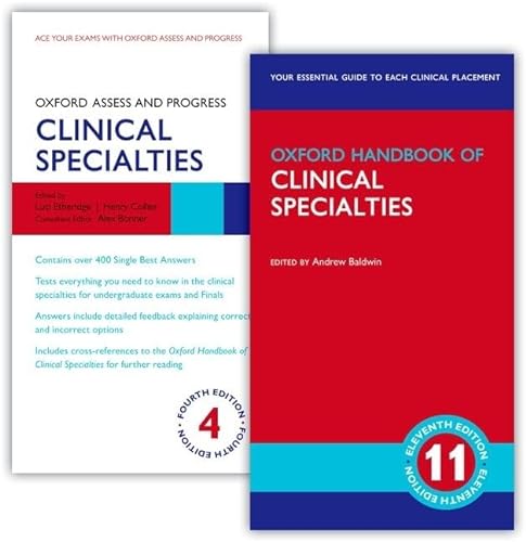 Stock image for Oxford Handbook of Clinical Specialties 11E and Oxford Assess and Progress: Clinical Specialties 4e Format: Paperback for sale by INDOO