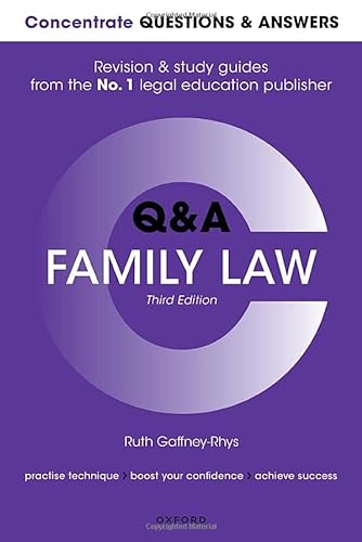 9780192897220: Concentrate Questions and Answers Family Law: Law Q&A Revision and Study Guide (Concentrate Questions & Answers)