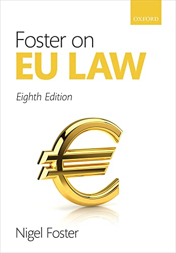 Stock image for Foster on EU Law for sale by Blackwell's
