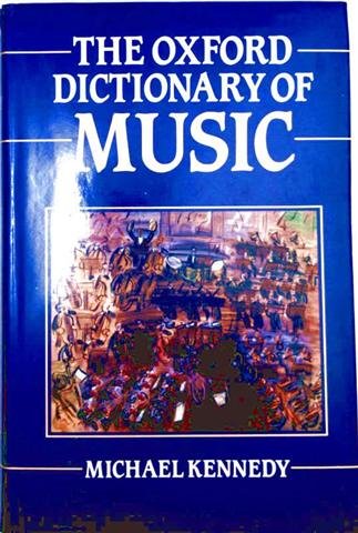 OXFORD DICTIONARY OF MUSIC