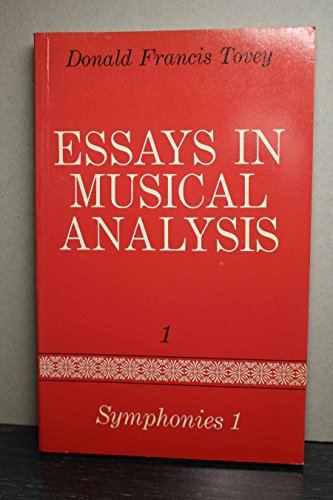 Beispielbild fr Essays in Musical Analysis zum Verkauf von Better World Books Ltd