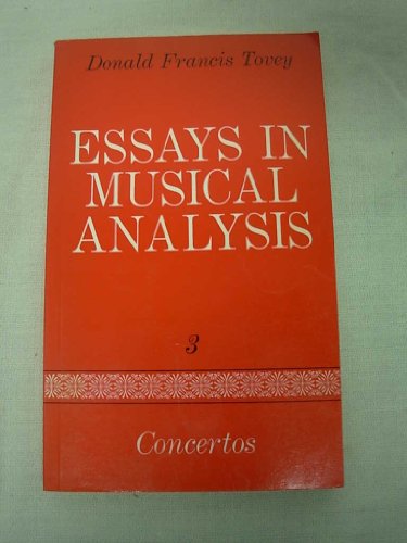 Stock image for Concertos (v. 3) (Essays in Musical Analysis) for sale by WorldofBooks